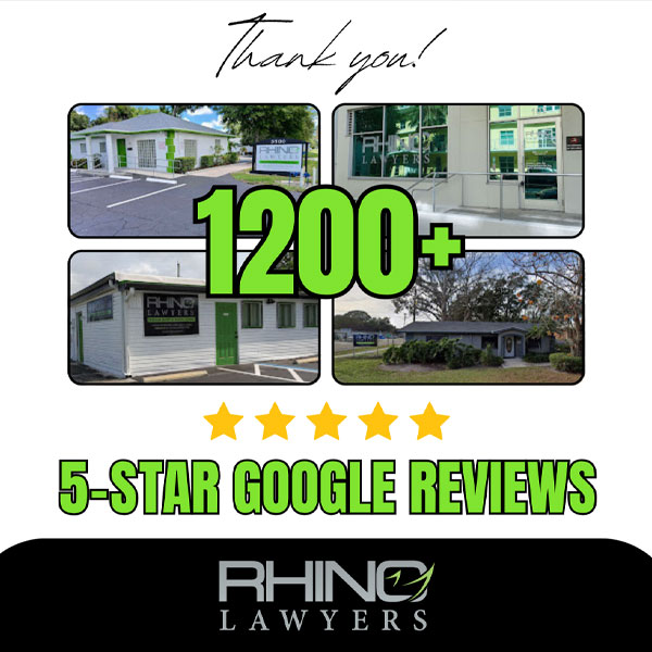 RHINO Lawyers Celebrates Milestone of Over 1,200 Five-Star Reviews Across West Florida Offices