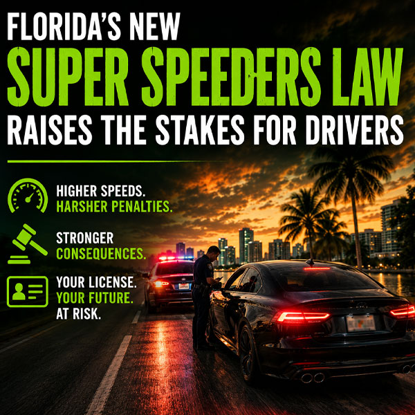 Florida’s New “Super Speeders” Law Raises Stakes for Drivers as RHINO Lawyers Expands Guidance on Speeding Defense