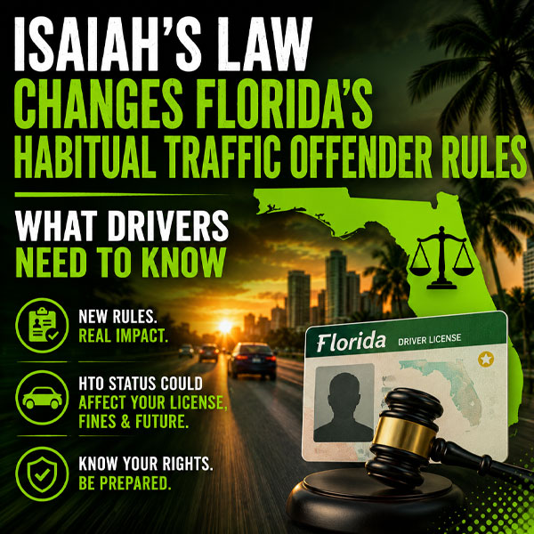 Isaiah’s Law Changes Florida’s Habitual Traffic Offender Rules, RHINO Lawyers Breaks Down What Drivers Need to Know